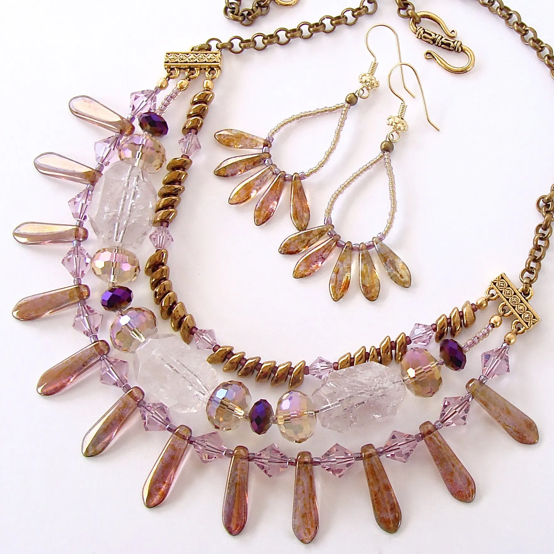 Khaleesi: Amethyst Statement Necklace