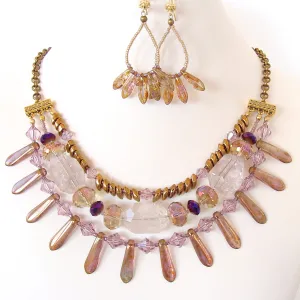 Khaleesi: Amethyst Statement Necklace