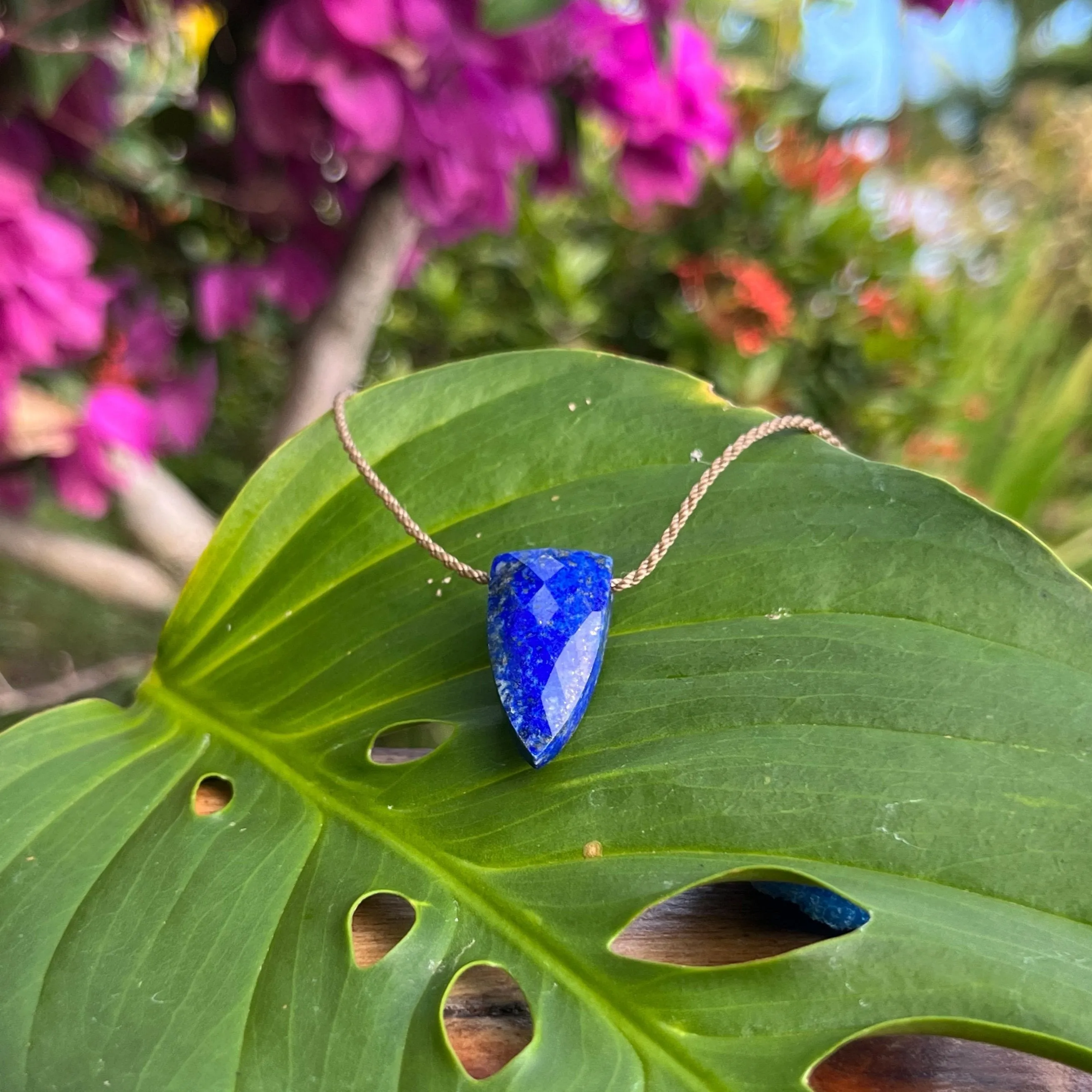 Lapis Lazuli - Pyramid Necklace