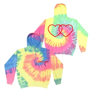 LOOTE- Heart Tie Dye Hoodie