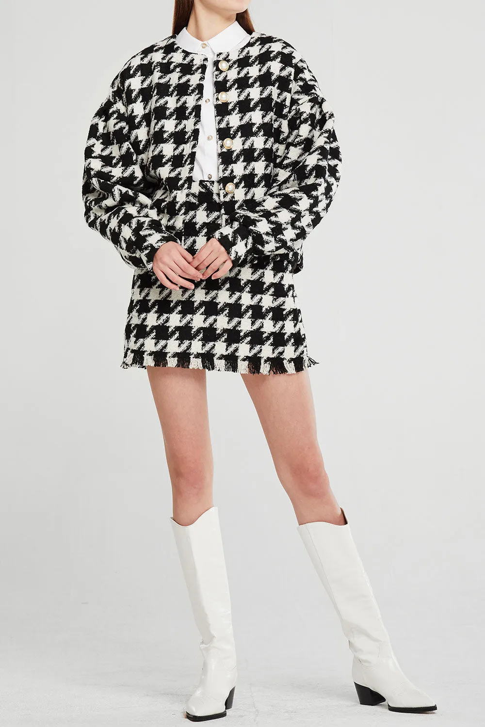 Lori Houndstooth 2 Piece Set