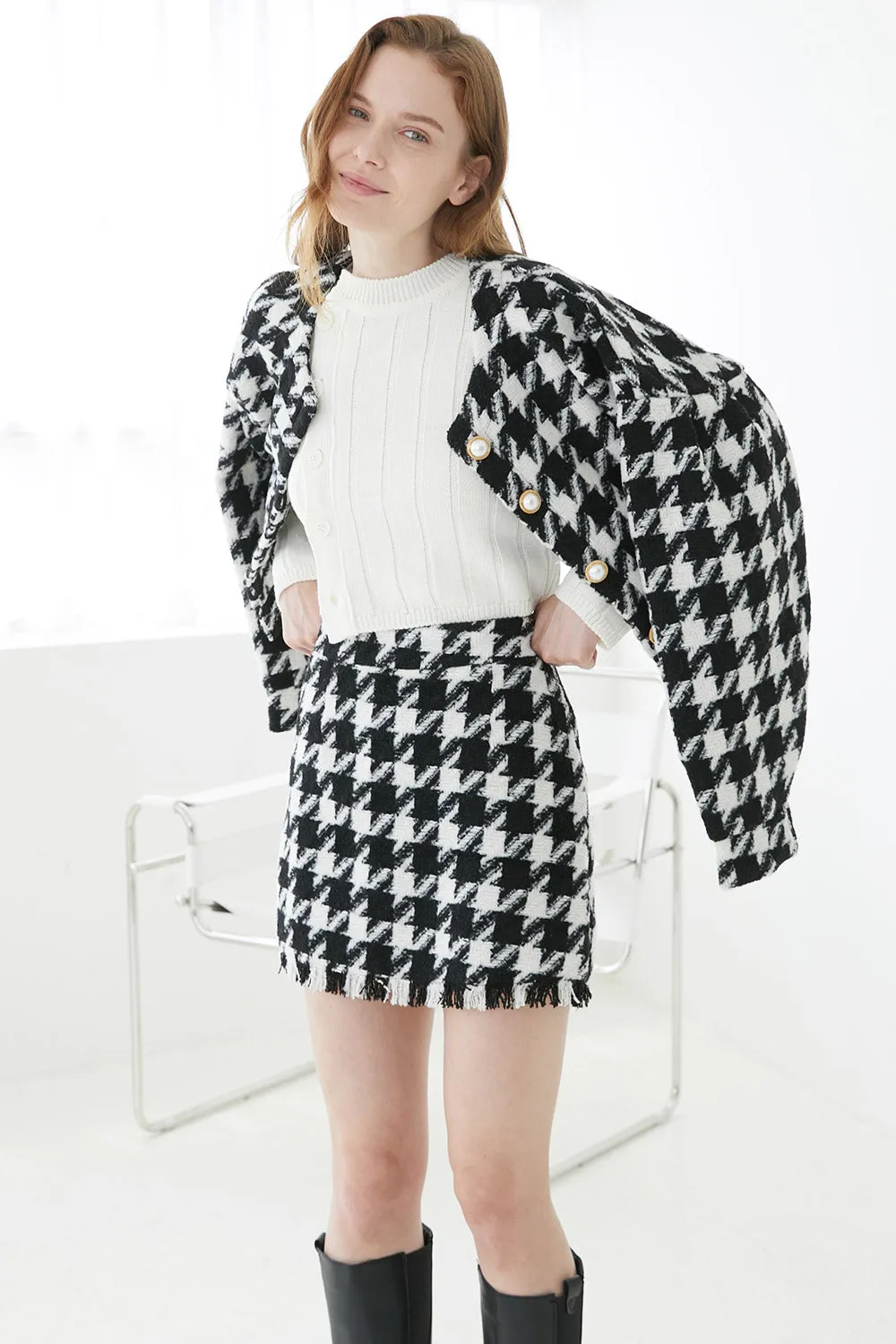 Lori Houndstooth 2 Piece Set