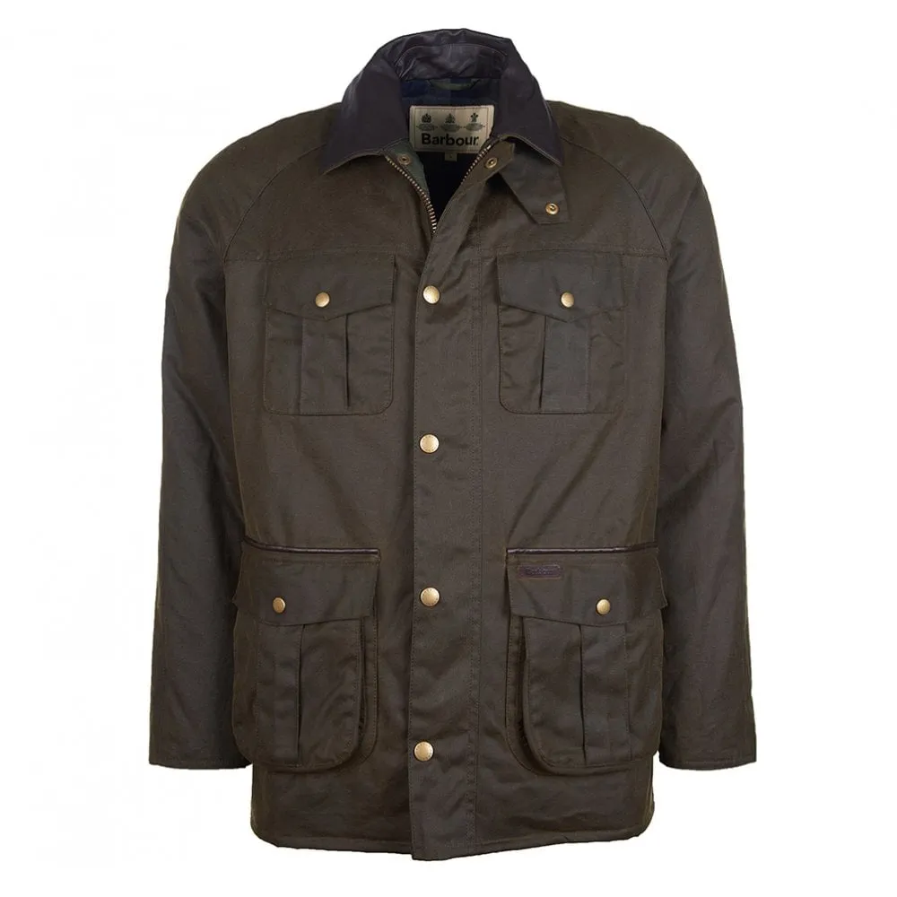 Men's Hebden Wax Jacket - Olive