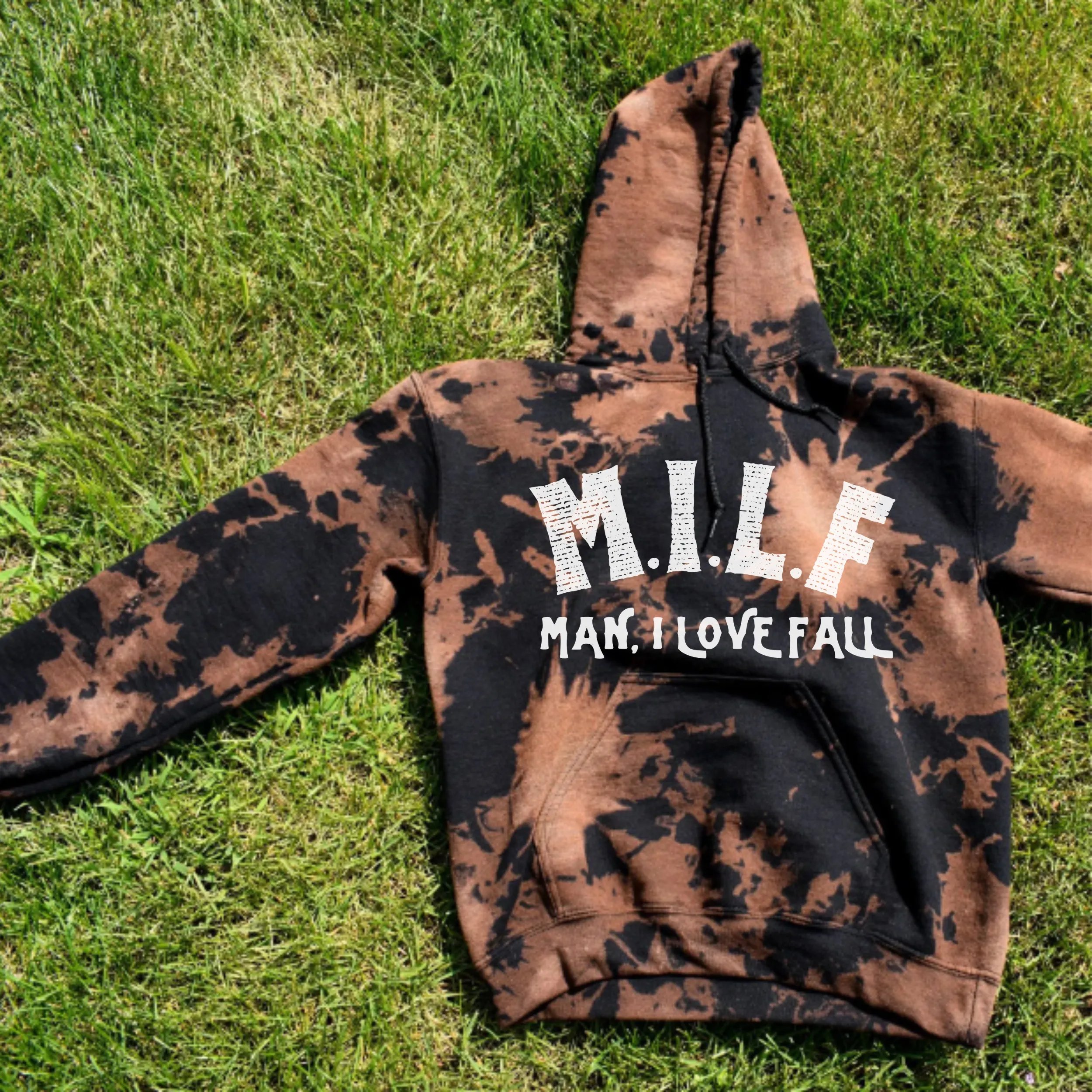 MILF Man I Love Fall Tie Dye Sweatshirt Hoodie