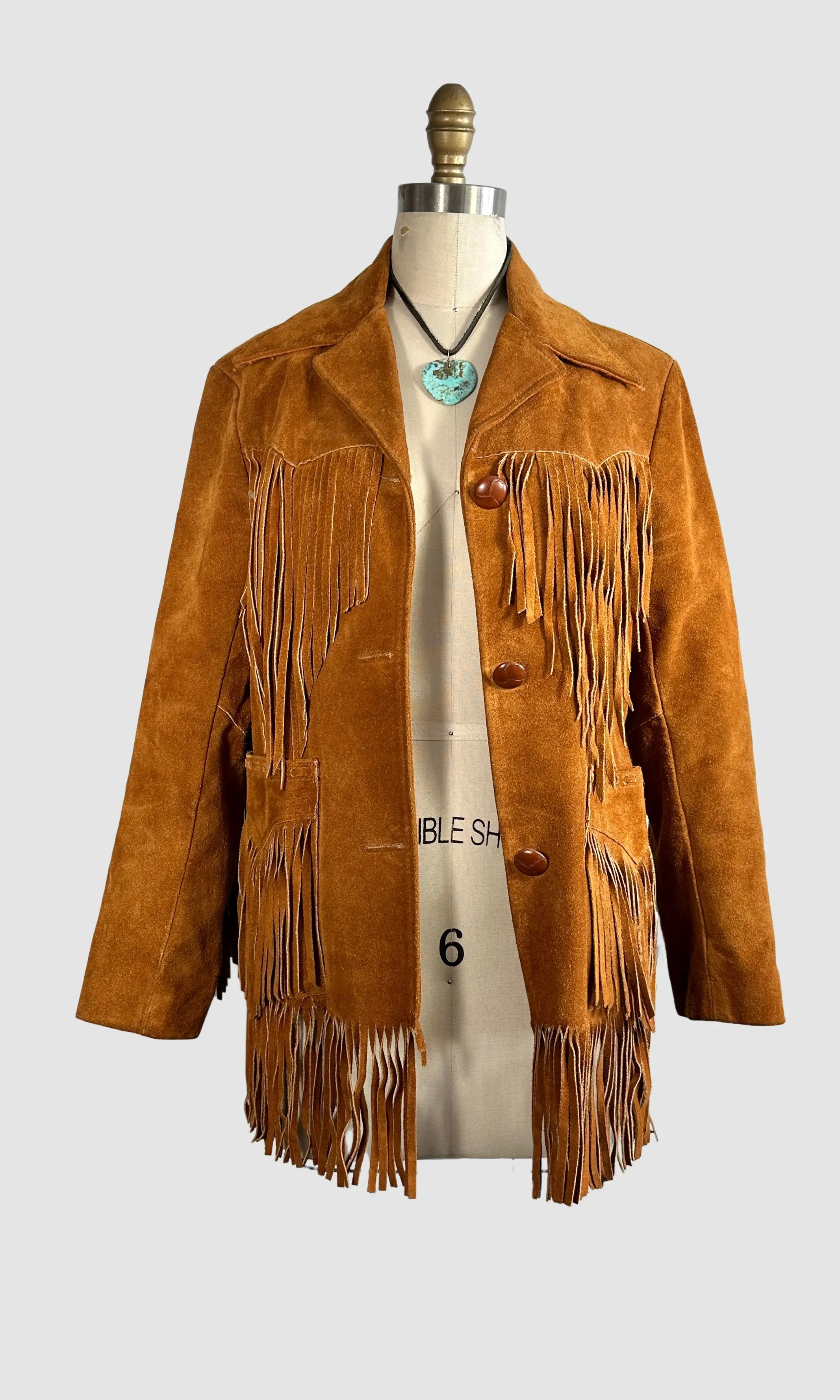 MS PIONEER WEAR 70s Suede Fringe Jacket  • Size Small