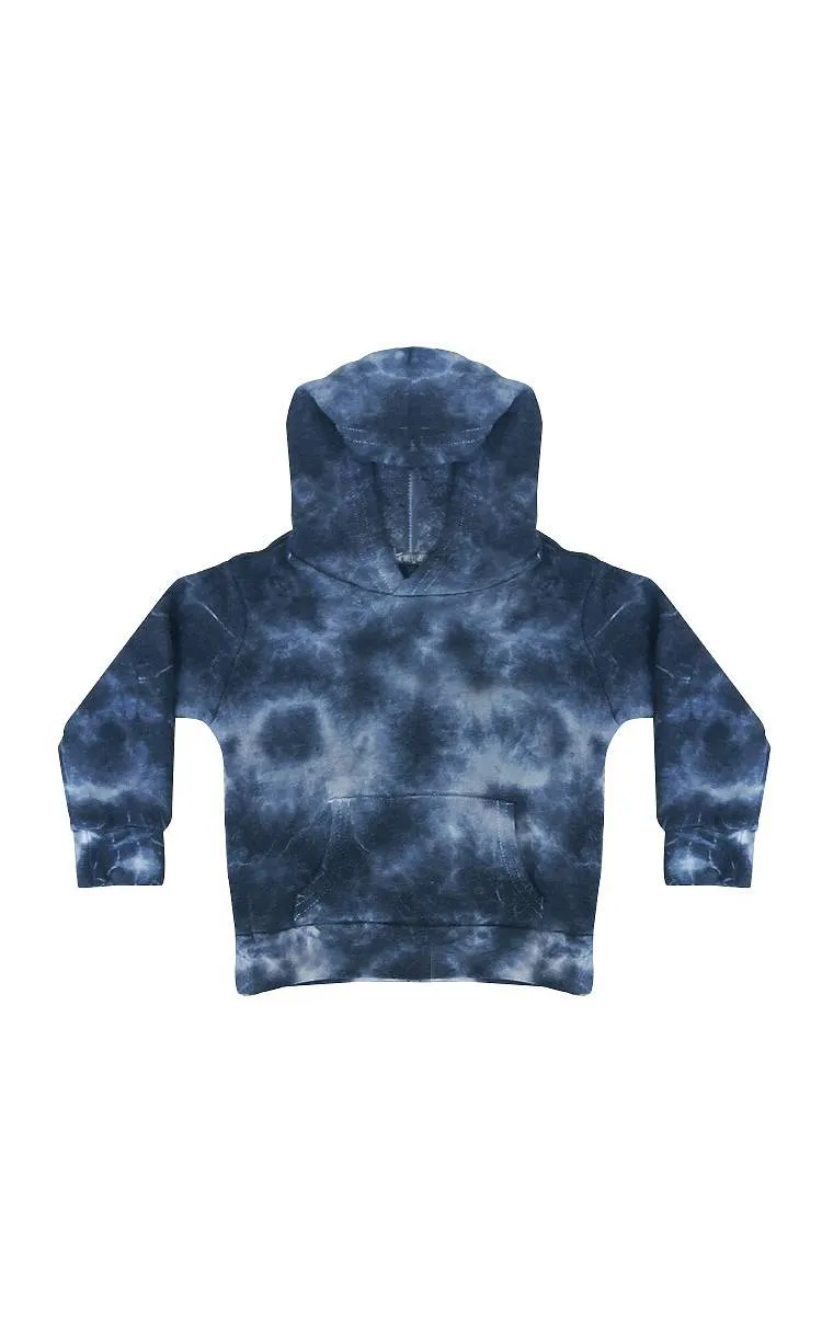 NEW! Toddler Fleece Cloud Tie Dye Hooded Sweatshirt Made in USA 3699CTD