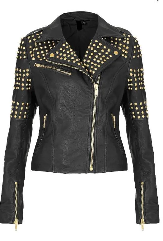 New Women’s Pure Golden Half Studded Brando Style Black 2021