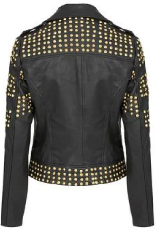 New Women’s Pure Golden Half Studded Brando Style Black 2021