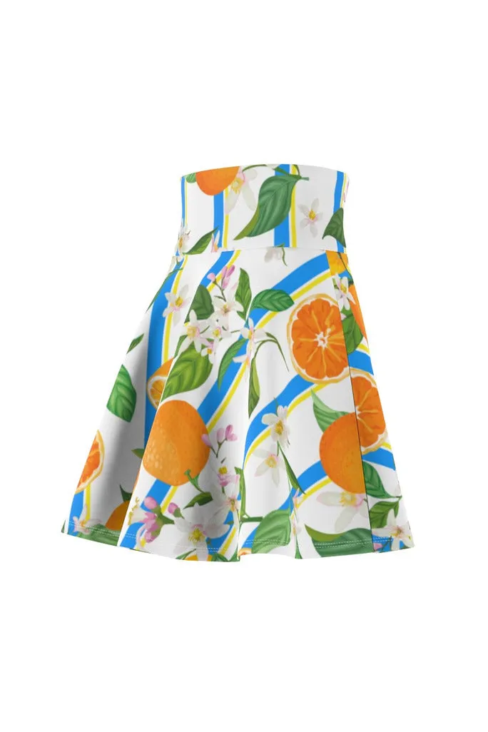 Orange Blossoms Women's Skater Skirt