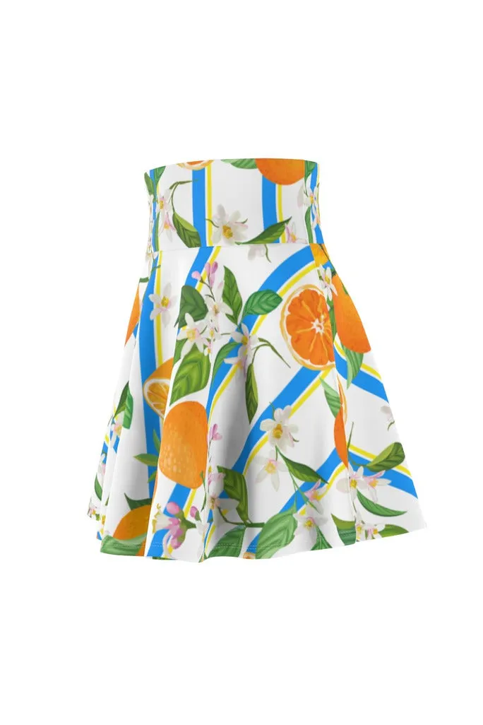 Orange Blossoms Women's Skater Skirt