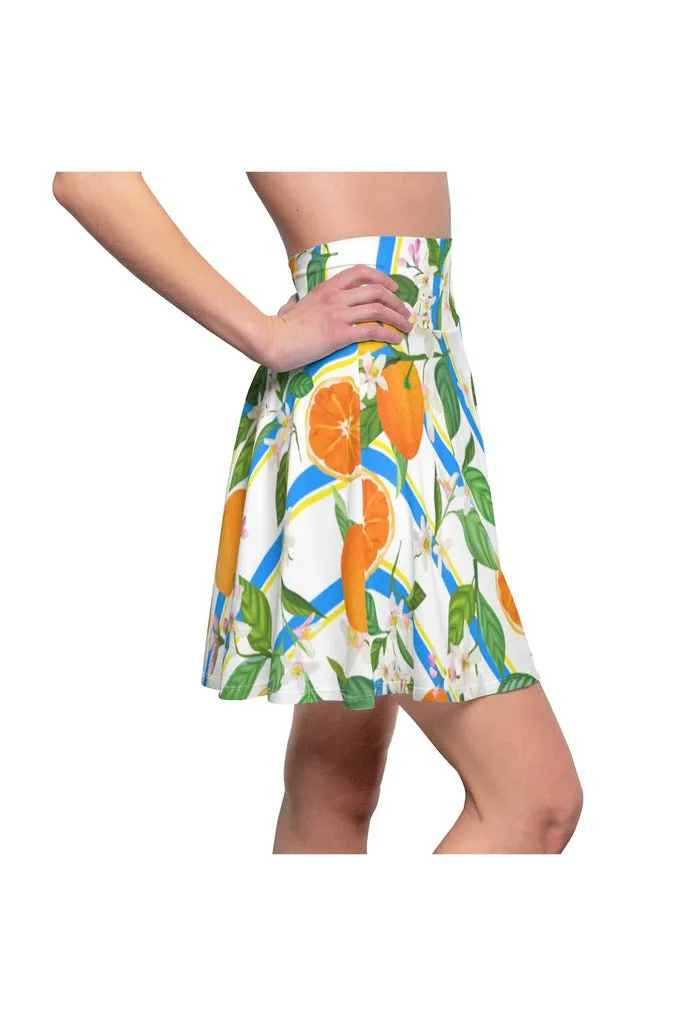 Orange Blossoms Women's Skater Skirt