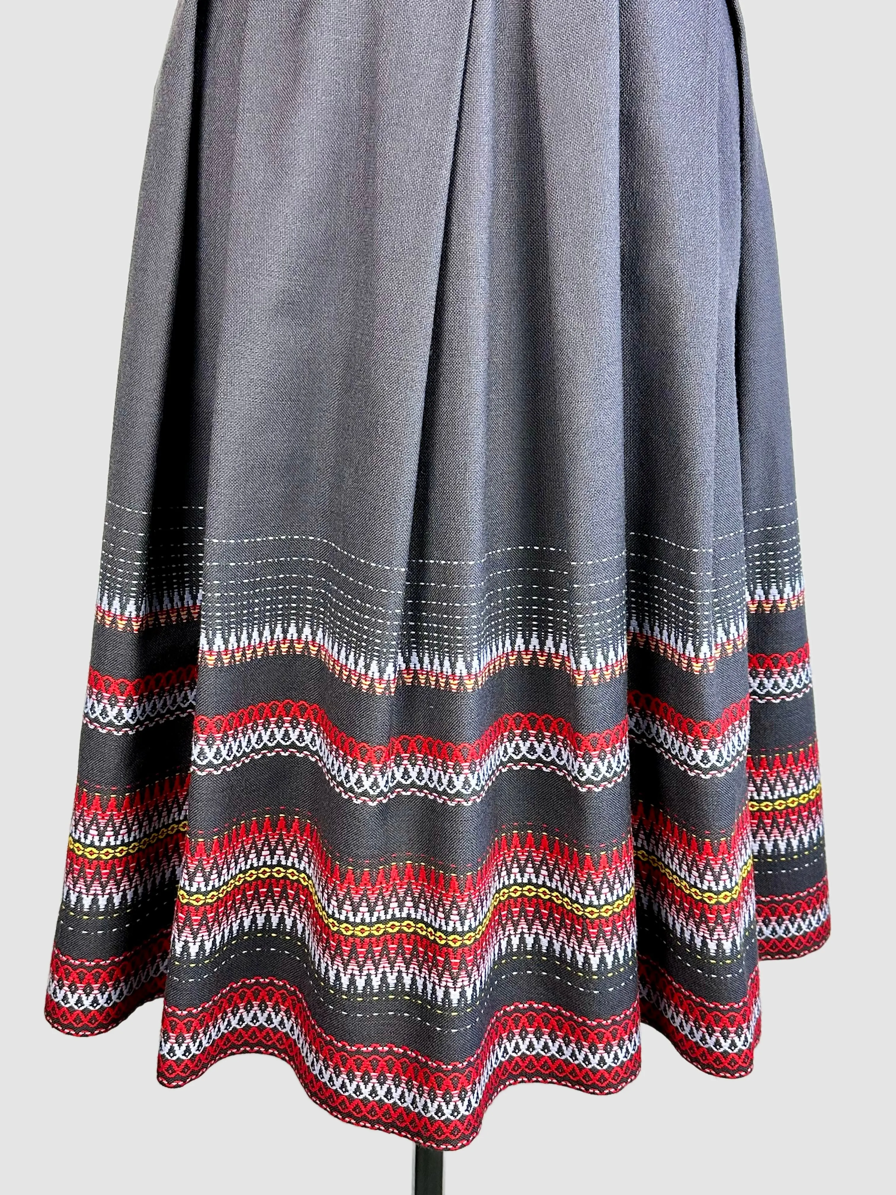 ORIGINAL BAVARIAN SKIRT Vintage 70s German Maxi Skirt • Small