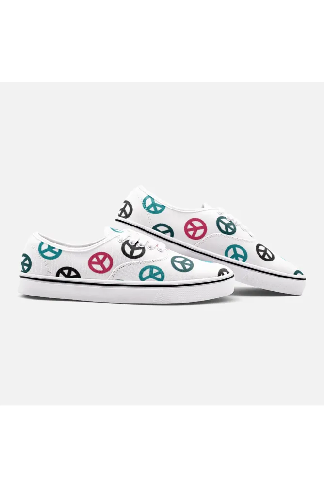 Peace Unisex Canvas  Sneakers