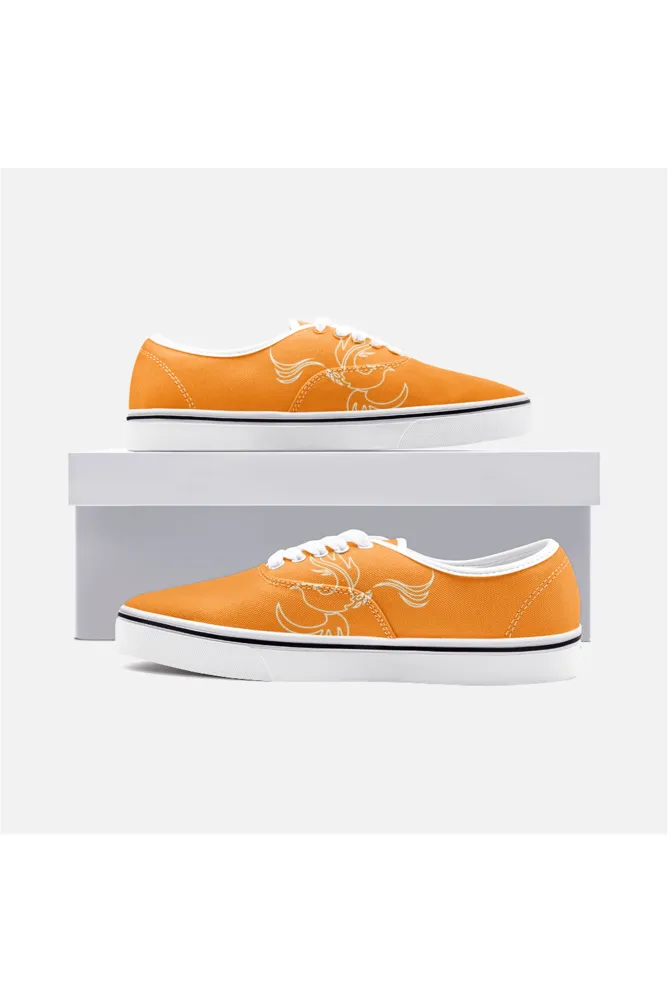 Phoenix Orange Unisex Canvas Sneakers