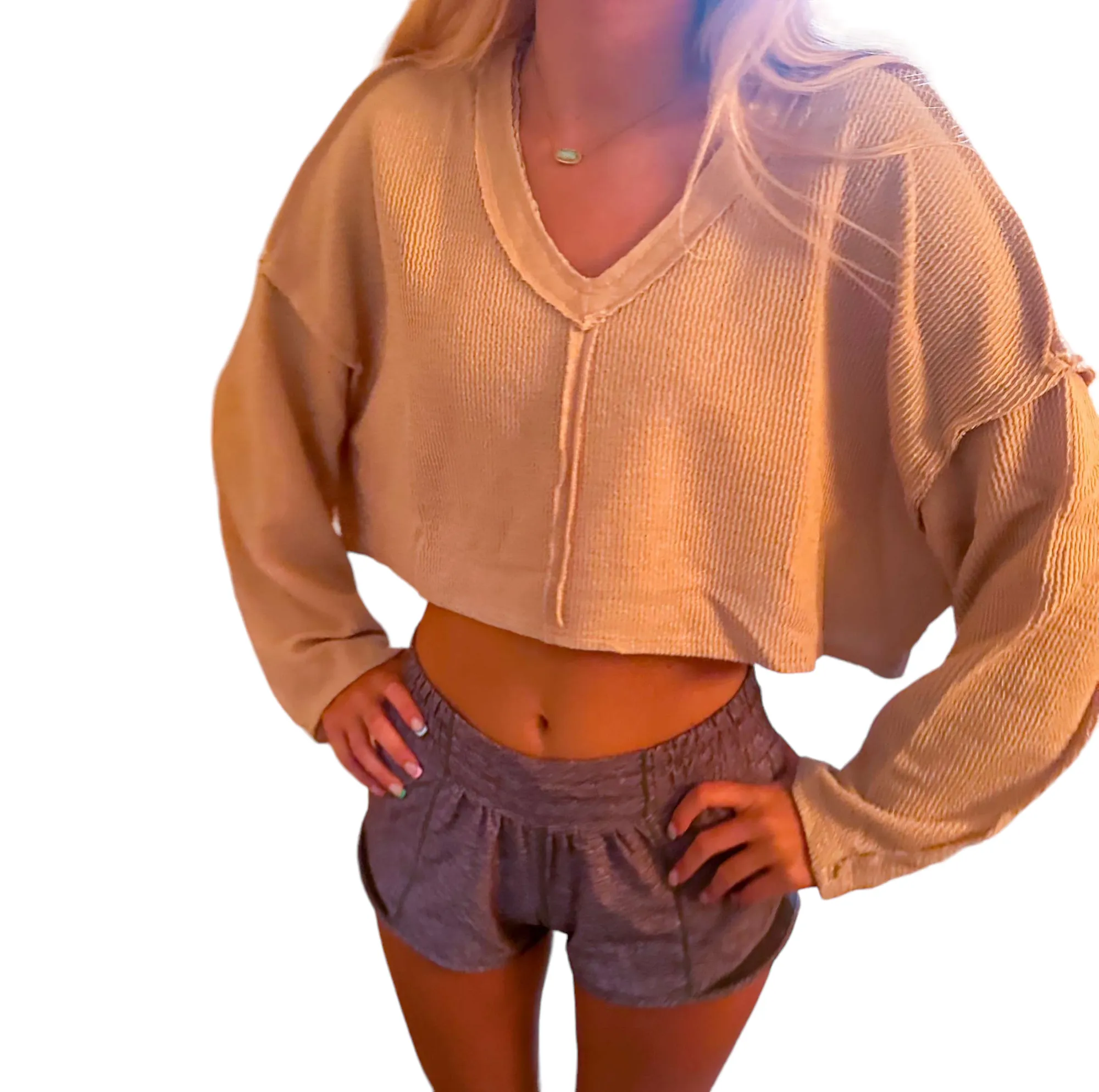 Preppy Chic: Anna Vintage Top in Beige - Perfect for Teens and Stylish Outfits