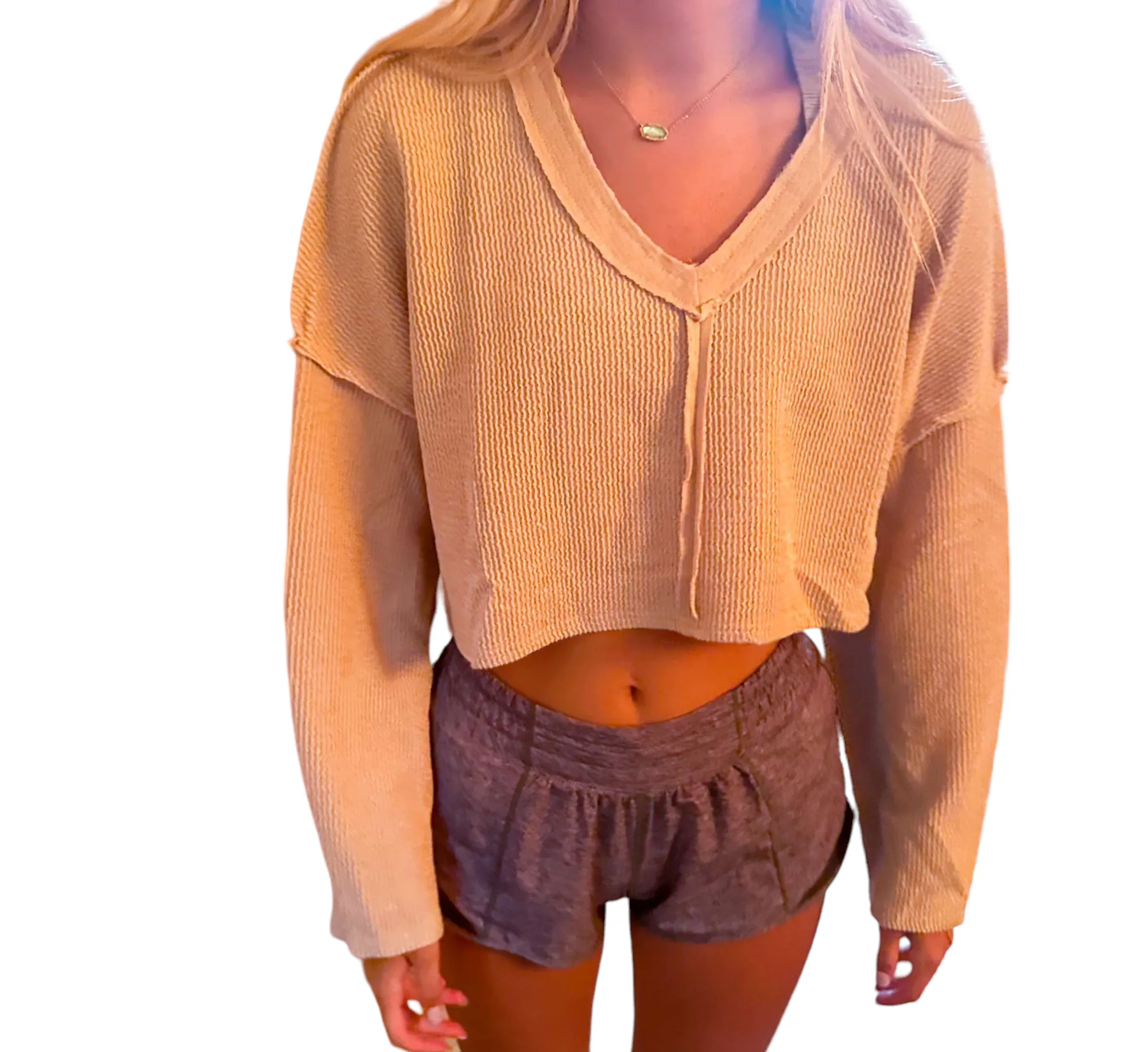 Preppy Chic: Anna Vintage Top in Beige - Perfect for Teens and Stylish Outfits