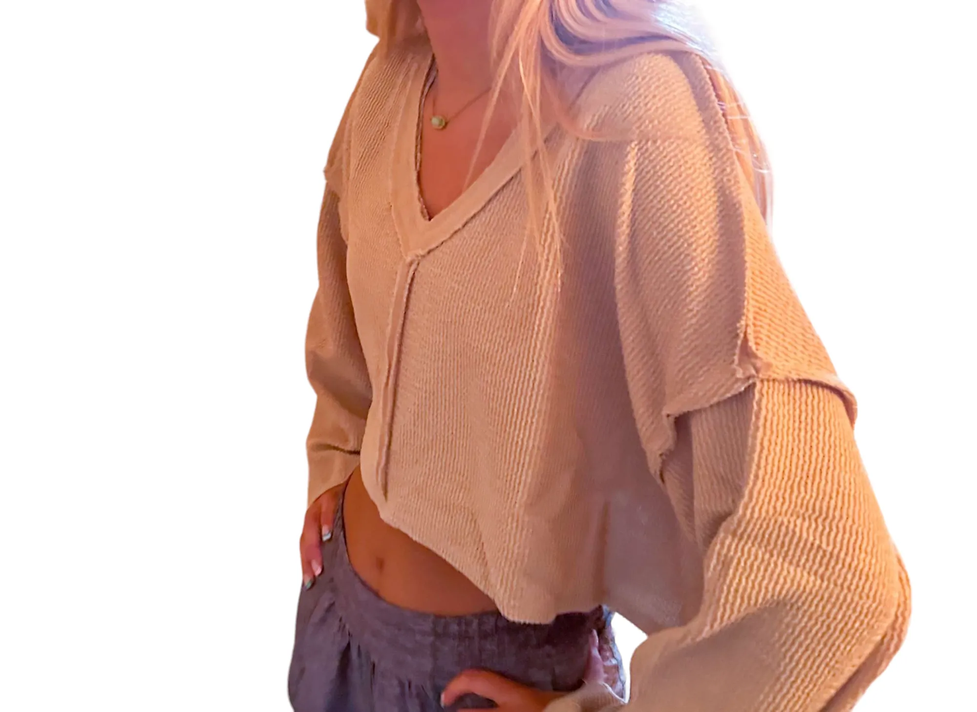 Preppy Chic: Anna Vintage Top in Beige - Perfect for Teens and Stylish Outfits