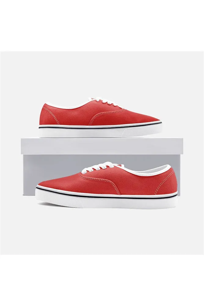 Red Unisex Canvas Shoes