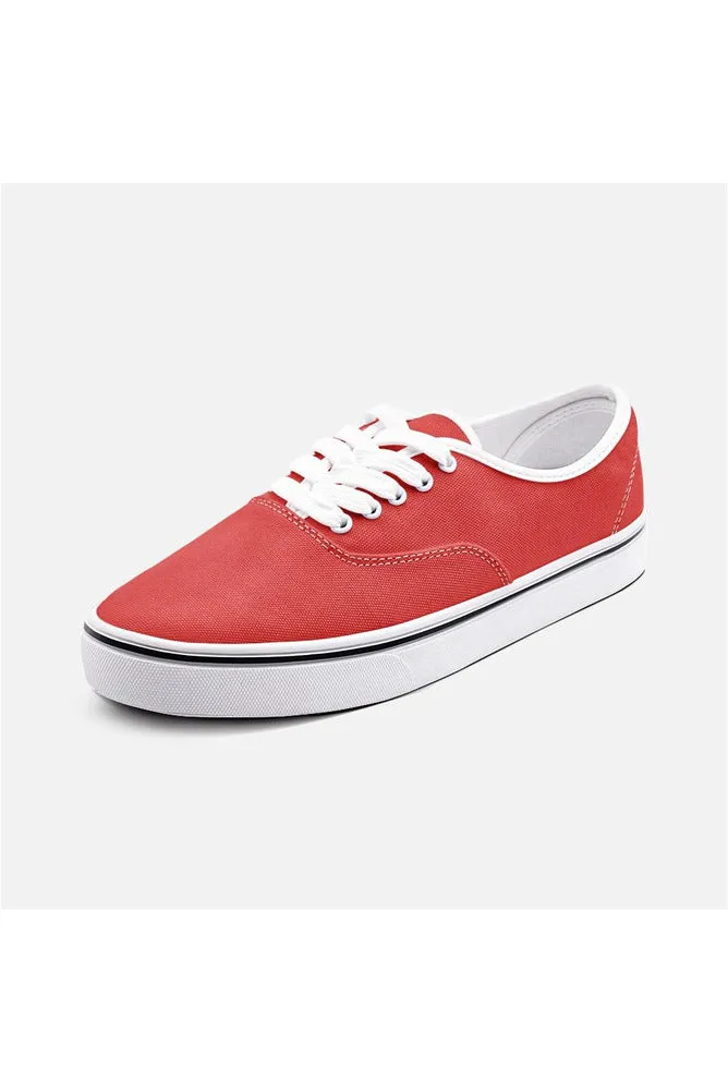 Red Unisex Canvas Shoes