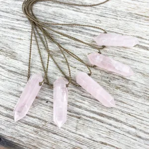 Rose Quartz - Double Terminated Crystal