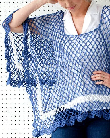 Sea Breeze Poncho Crochet Pattern