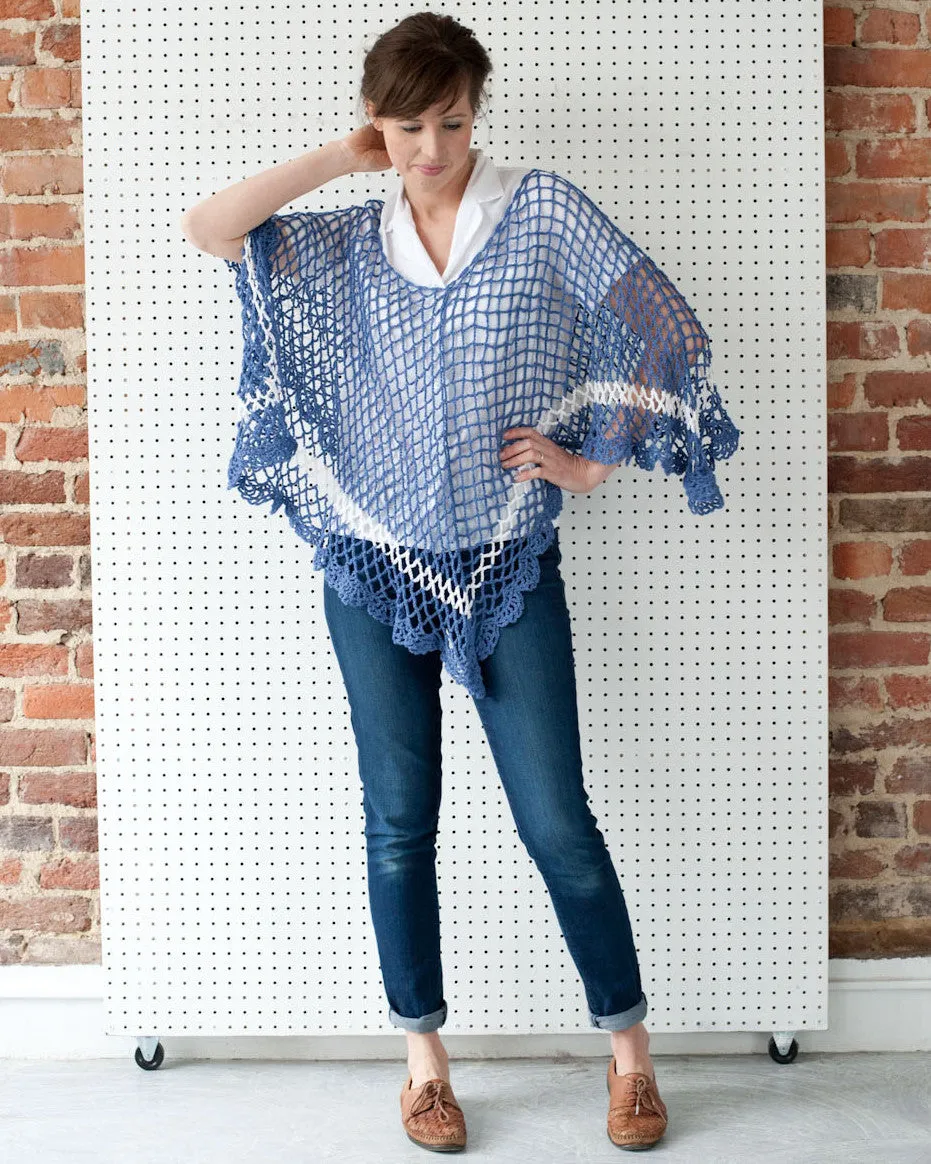 Sea Breeze Poncho Crochet Pattern