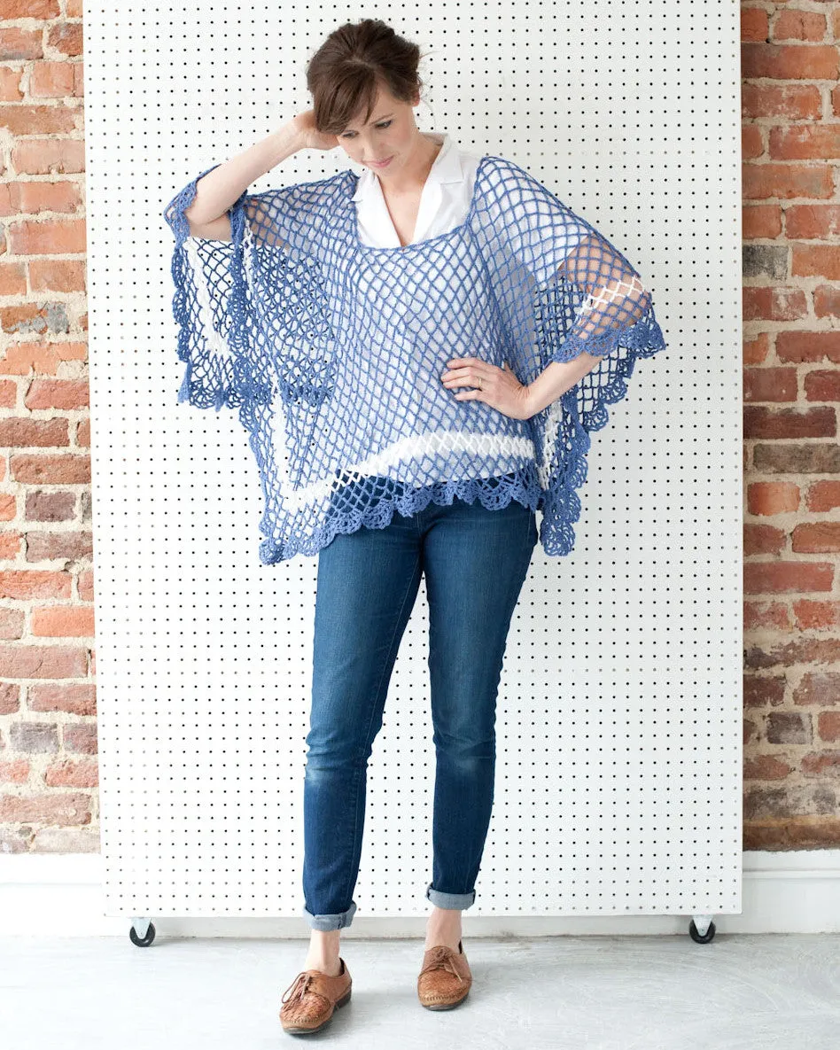 Sea Breeze Poncho Crochet Pattern