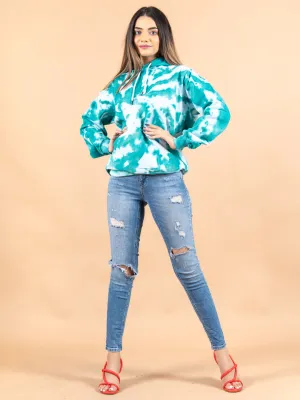 Sea Green Tie and Dye Hoddies