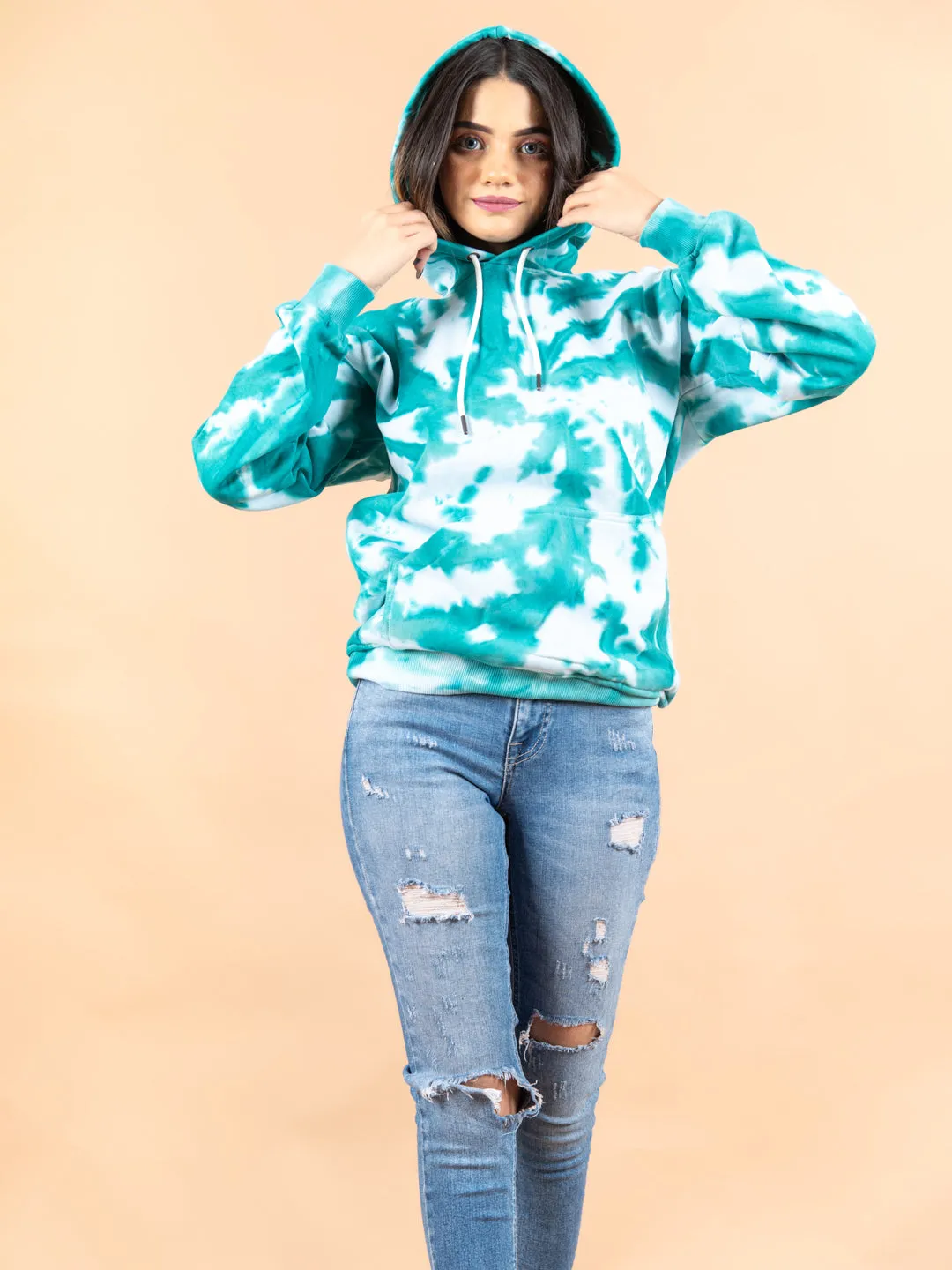 Sea Green Tie and Dye Hoddies