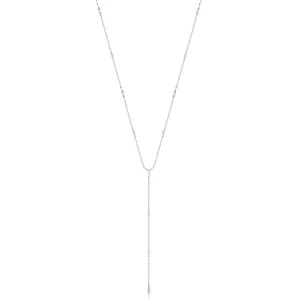 Silver Sparkle Point Y Necklace