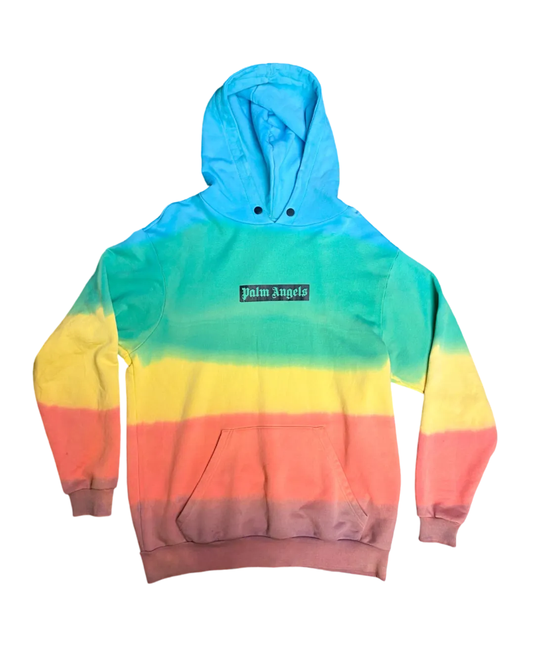 Size M - Palm Angels Rainbow Tie Dye Hoodie