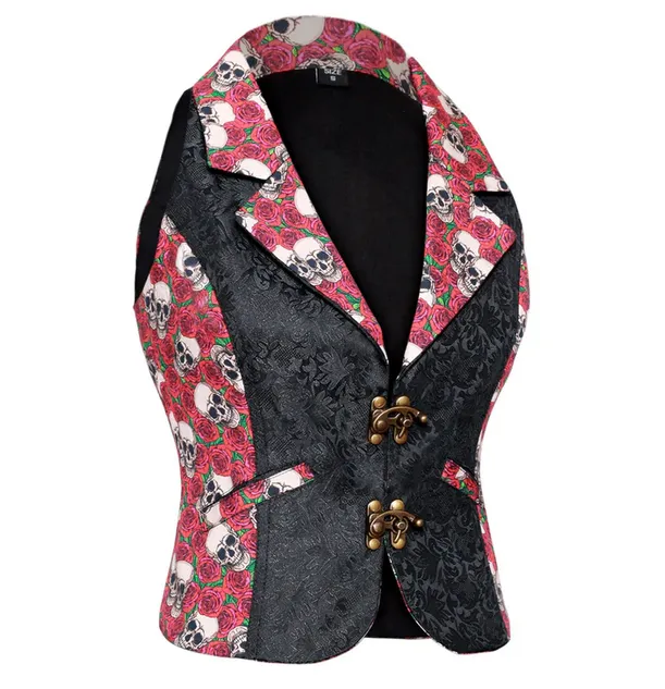 Skull and Roses Vest