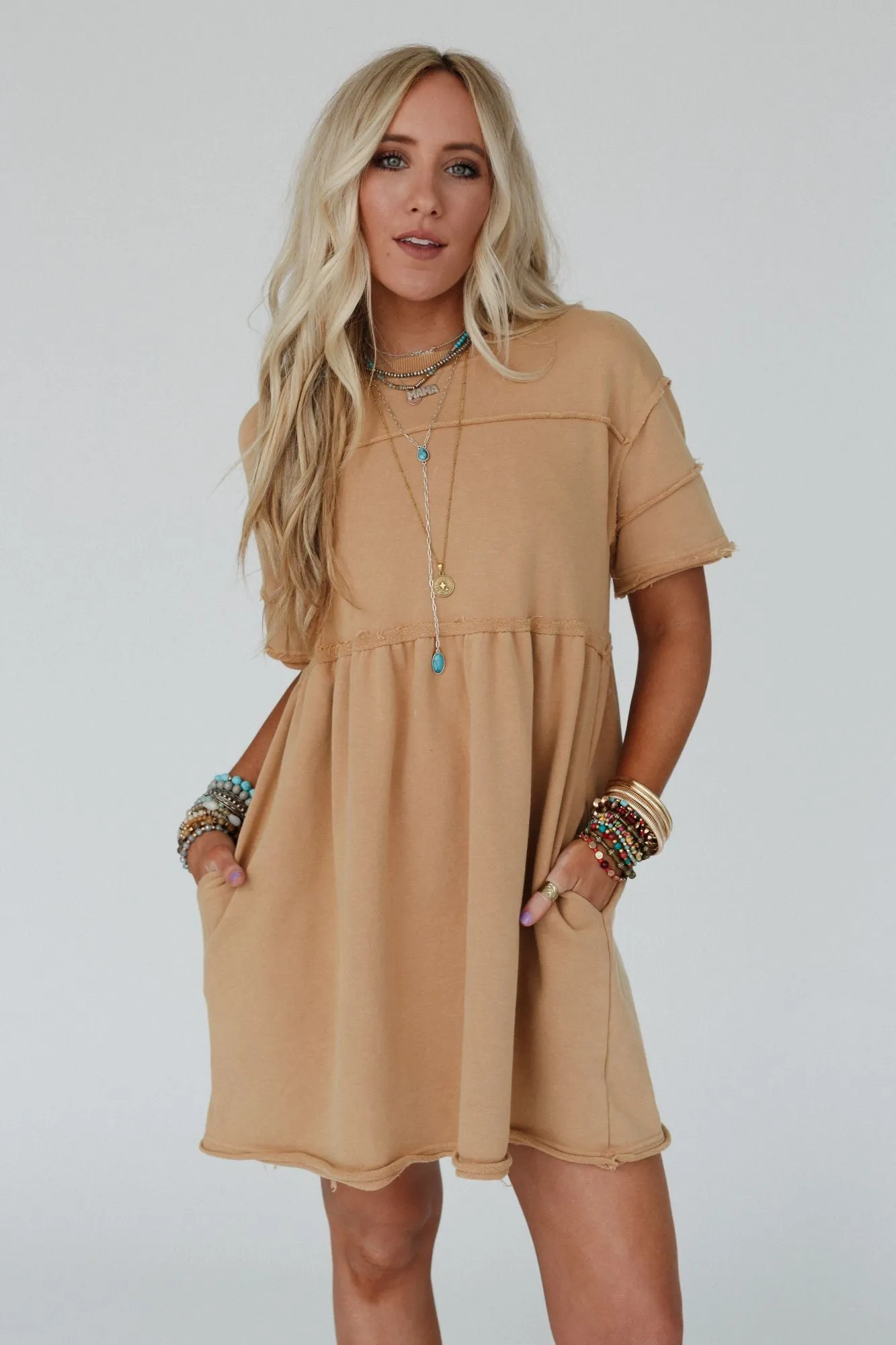 Soul Sway Dress - Taupe