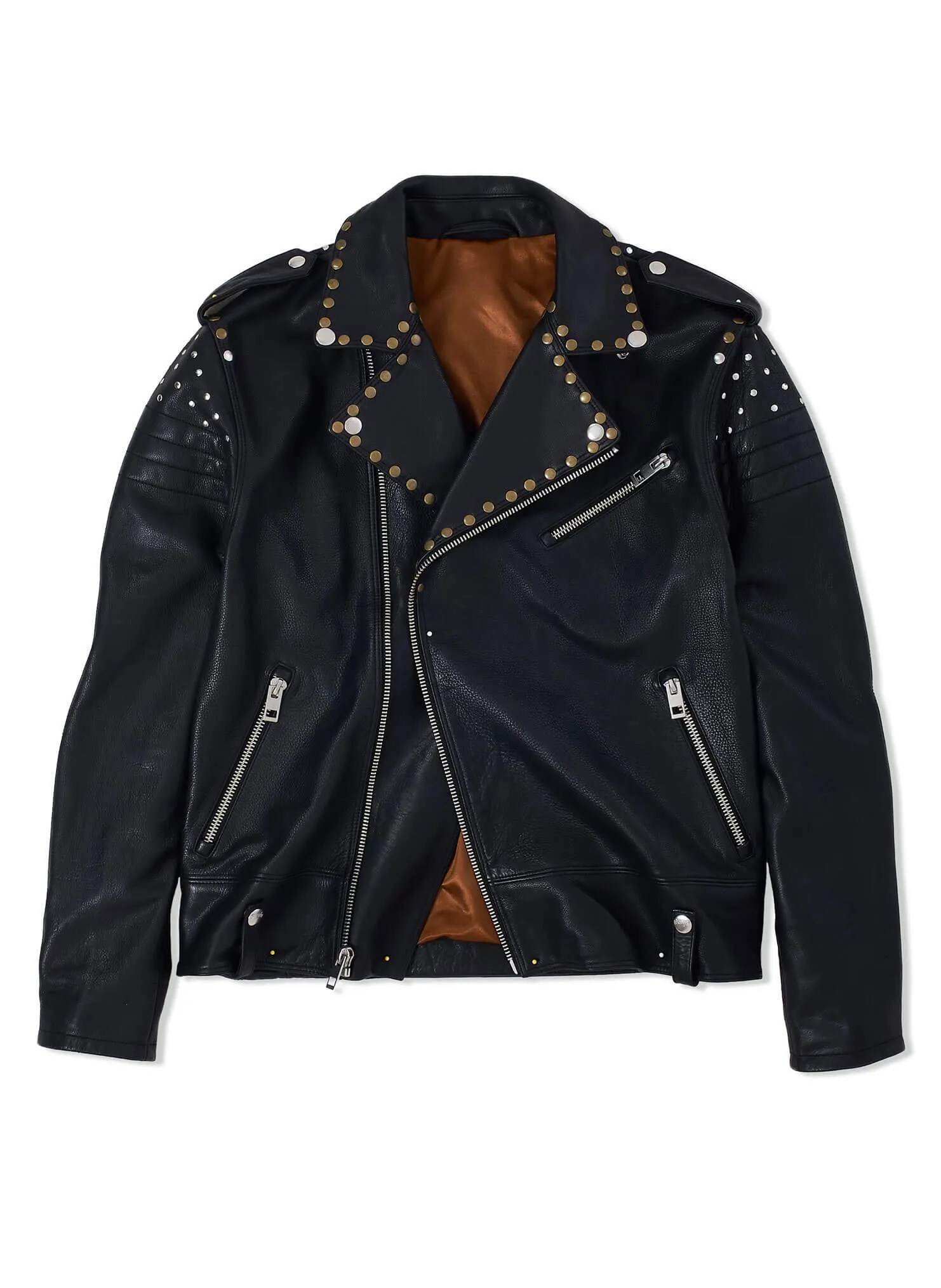 STUDDED LEATHER JACKET