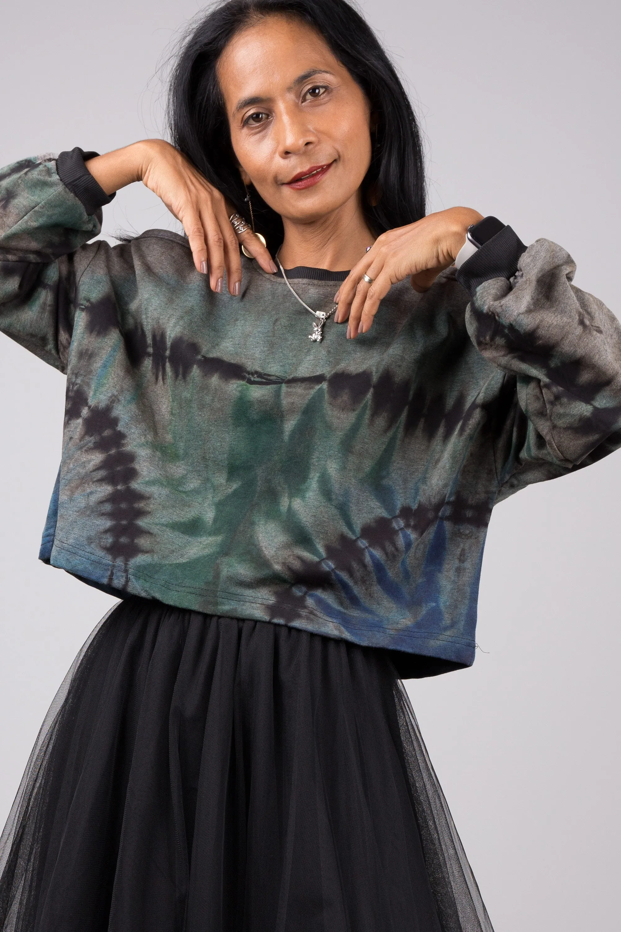 Tie-Dye Crewneck Sweatshirt