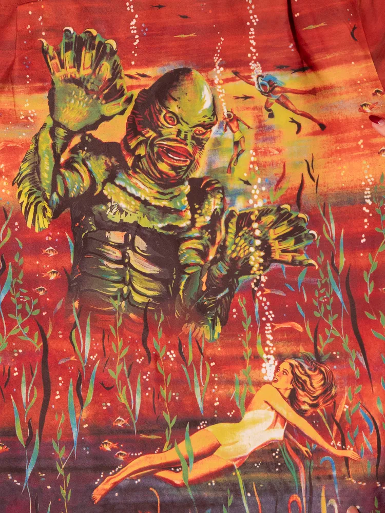 Universal Monsters: Creature from the Black Lagoon™ Vintage Movie Poster Skirt in Rust