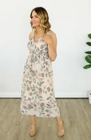 Vintage Floral Maxi Dress FINAL SALE