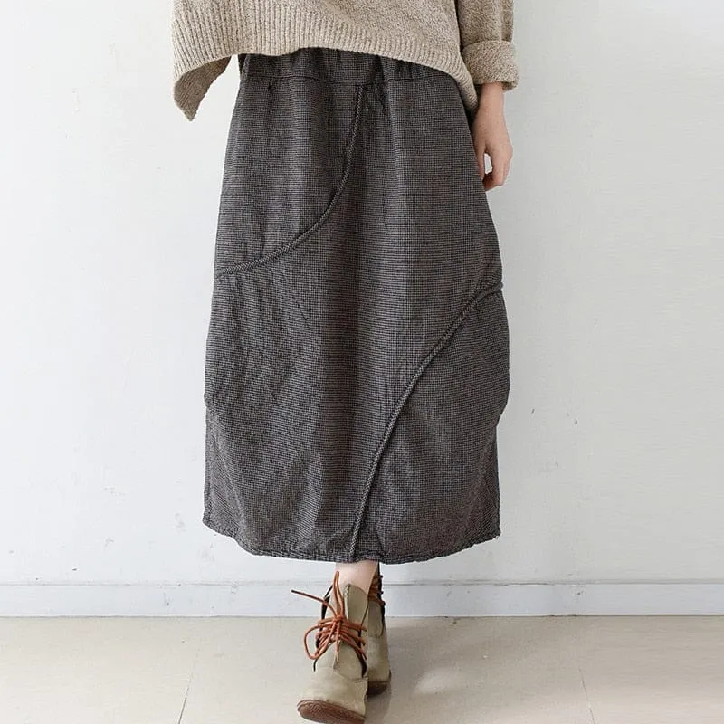 Vintage Sa¯a Empire Maxi Skirt