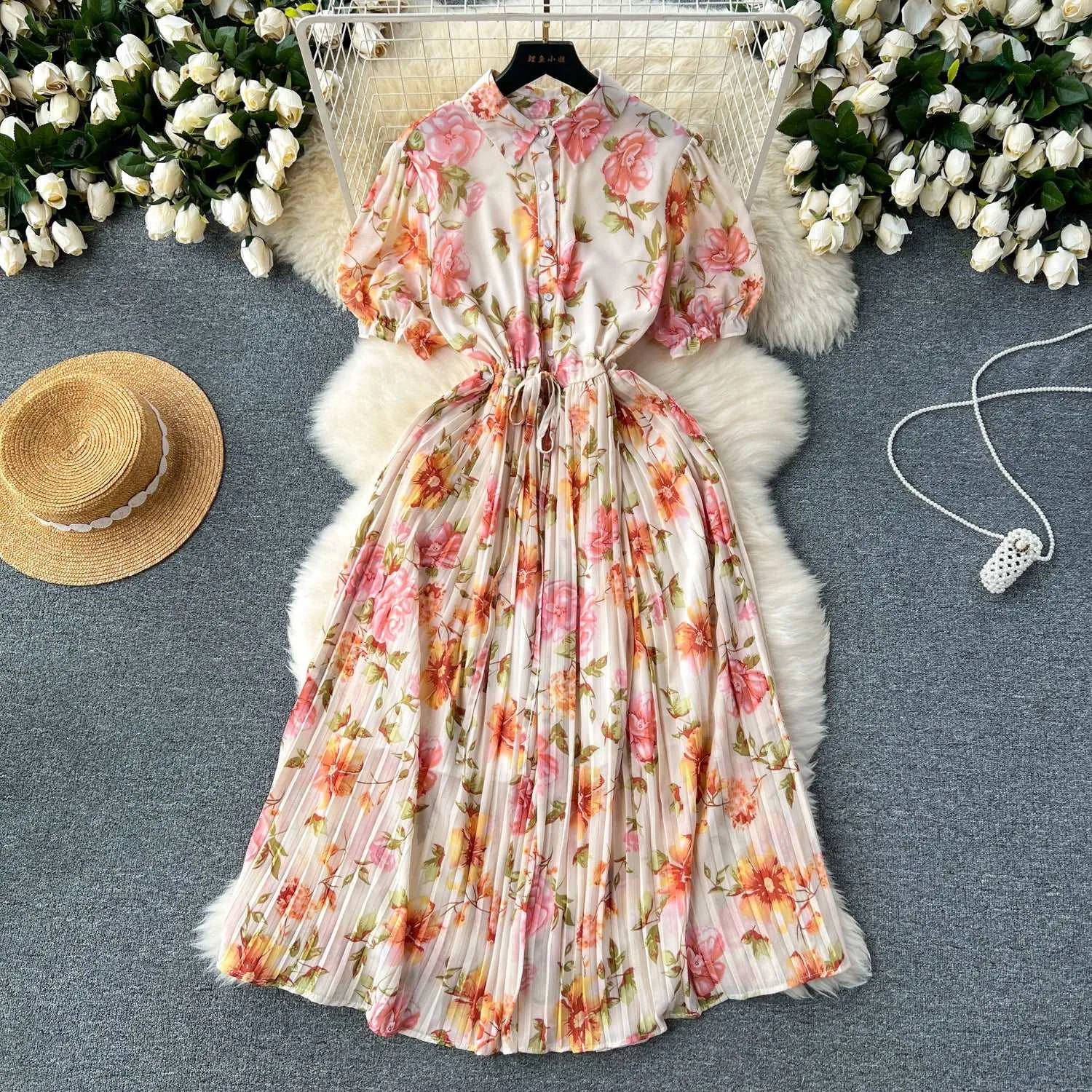 Women's Retro Vacation Style Dress