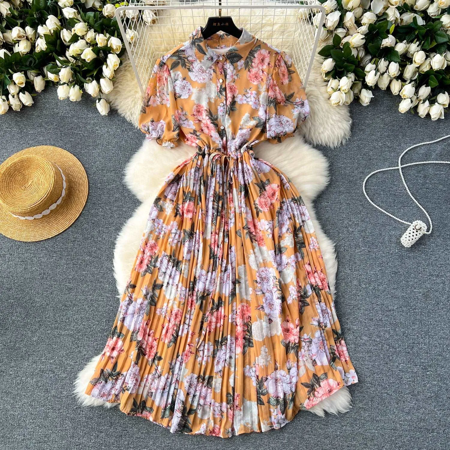 Women's Retro Vacation Style Dress