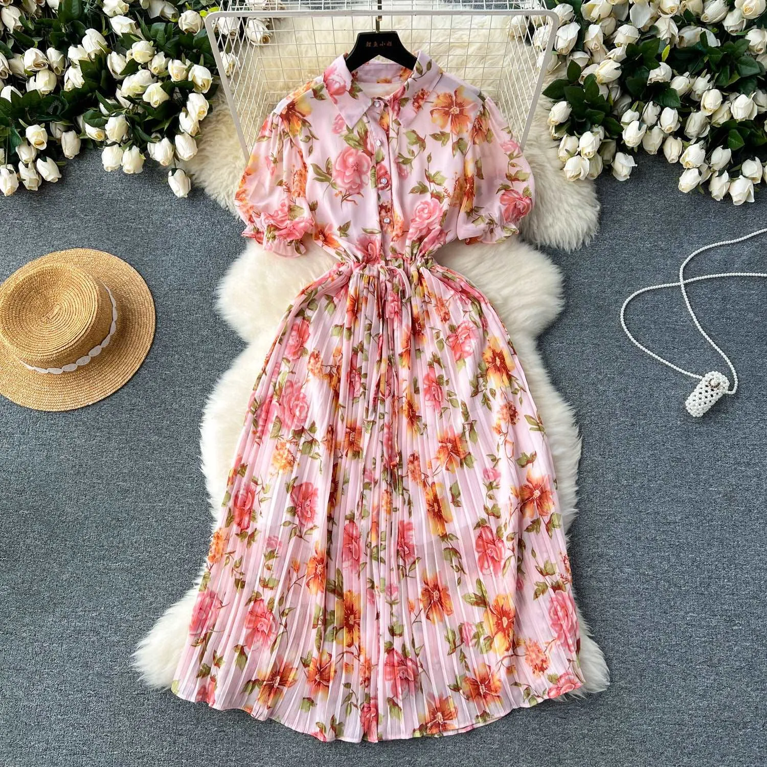 Women's Retro Vacation Style Dress